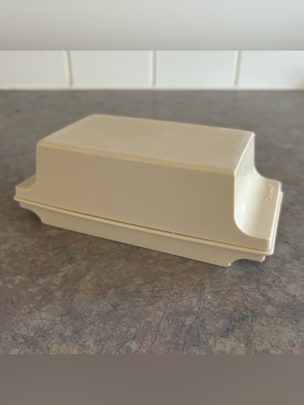 70's Tupperware Butter Keeper - 70's Kitchen Food Storage - Plastic Tupperware